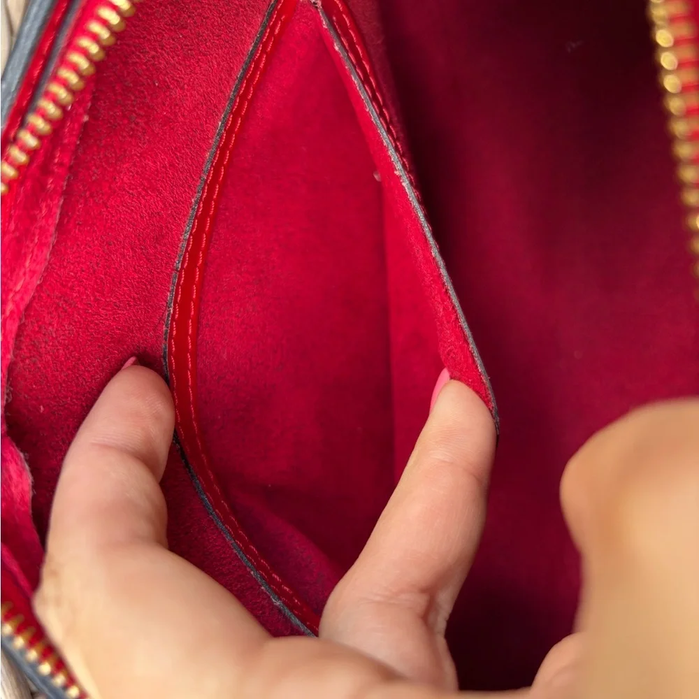 Louis Vuitton Red Satchel Bag - Picture 15 of 16